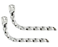 Auspuff Set Square Twisted Chrom