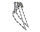 Spring Fork 20 Inch Flat Twisted Bent Chrome Lowrider