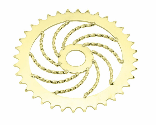 Chainring 36 teeth Twisted Gold
