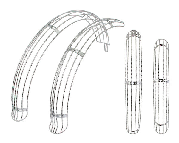 Schutzblech Set 20" Chrom Twisted Ducktail