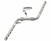 Crank 6.5&quot; Chrome Twisted for Cruiser bikes