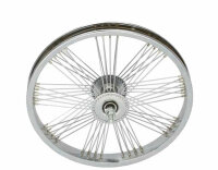 16 Inch Wheel 72 Spokes Front Chrome Fan