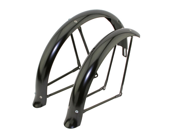 Schutzblech Set 20" Schwarz Ducktail