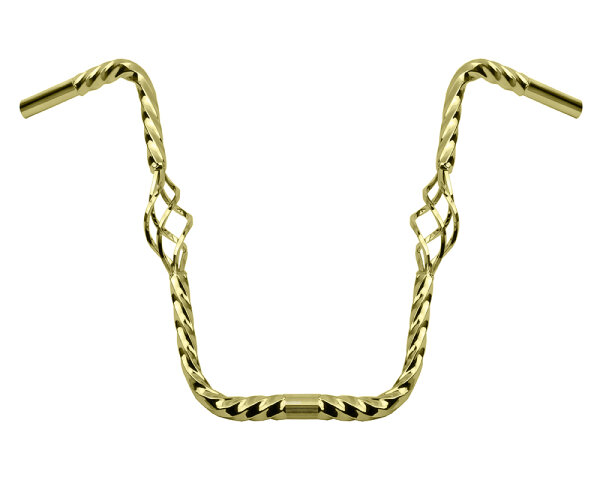 Lenker 15&quot; Apehanger Twisted Cage Gold