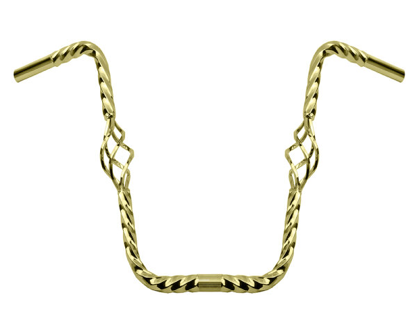 Lenker 16" Apehanger Twisted Cage Gold