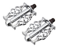 Pedals Set Cage Twisted Chrome 9/16&quot;
