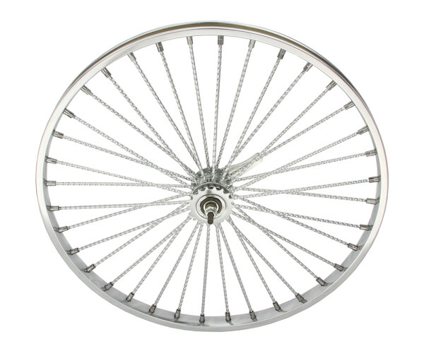26&quot; Rear Wheel 36 Twisted Spokes Chrome
