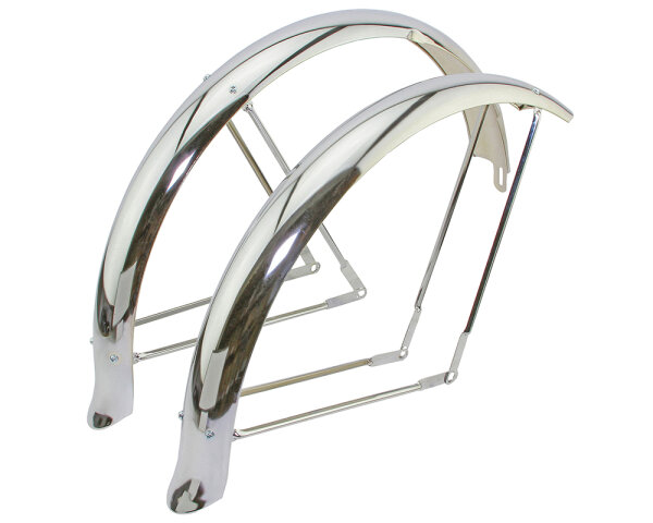 Schutzblech Set 26" Chrom Ducktail
