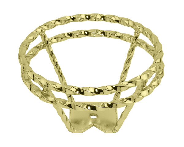 Steering Wheel Double Twisted Gold Lowrider