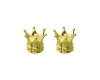 Valve Caps Crown Gold