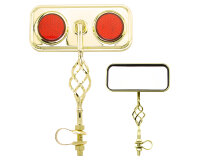 Mirror Cage Twisted Gold Red