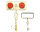 Mirror Cage Gold Red
