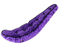 26" Banana Polo Saddle Velour Purple with Buttons