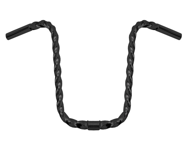 Lenker 15" Apehanger Square Twisted Schwarz