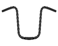 Lenker 15" Apehanger Square Twisted Schwarz