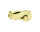 Twisted Square Nut 3/8 24T Gold