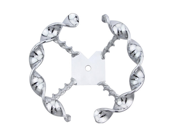 Lenkrad Halb Flat Twisted Chrom