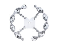Lenkrad Halb Flat Twisted Chrom