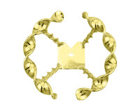 Lenkrad Halb Flat Twisted Gold