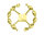 Steering Wheel Half Flat Twisted Gold