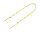 Sissy Bar 21 Zoll Twisted Flat Gold