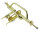 Trike Achse Universal 5/8 20"- 26" Gold